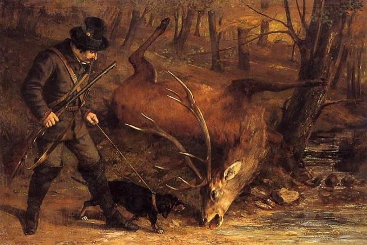 Gustave Courbet The hunt